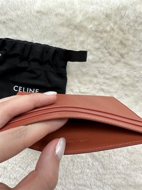 celine grained cardholder.